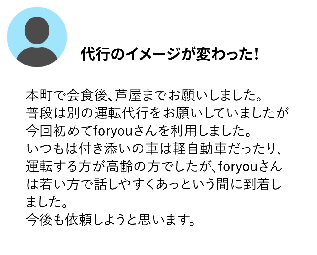 お客様の声1